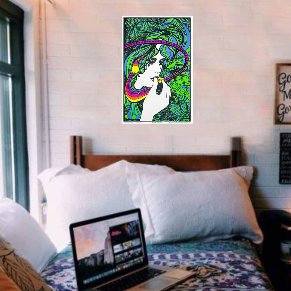 Acid Queen by Tom Gatz Flocked Blacklight Poster - 23