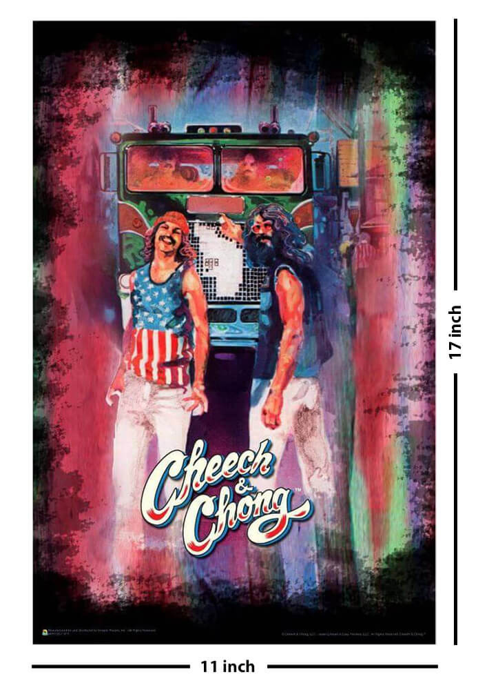 Cheech & Chong Watercolor Stripe Mini Poster 11