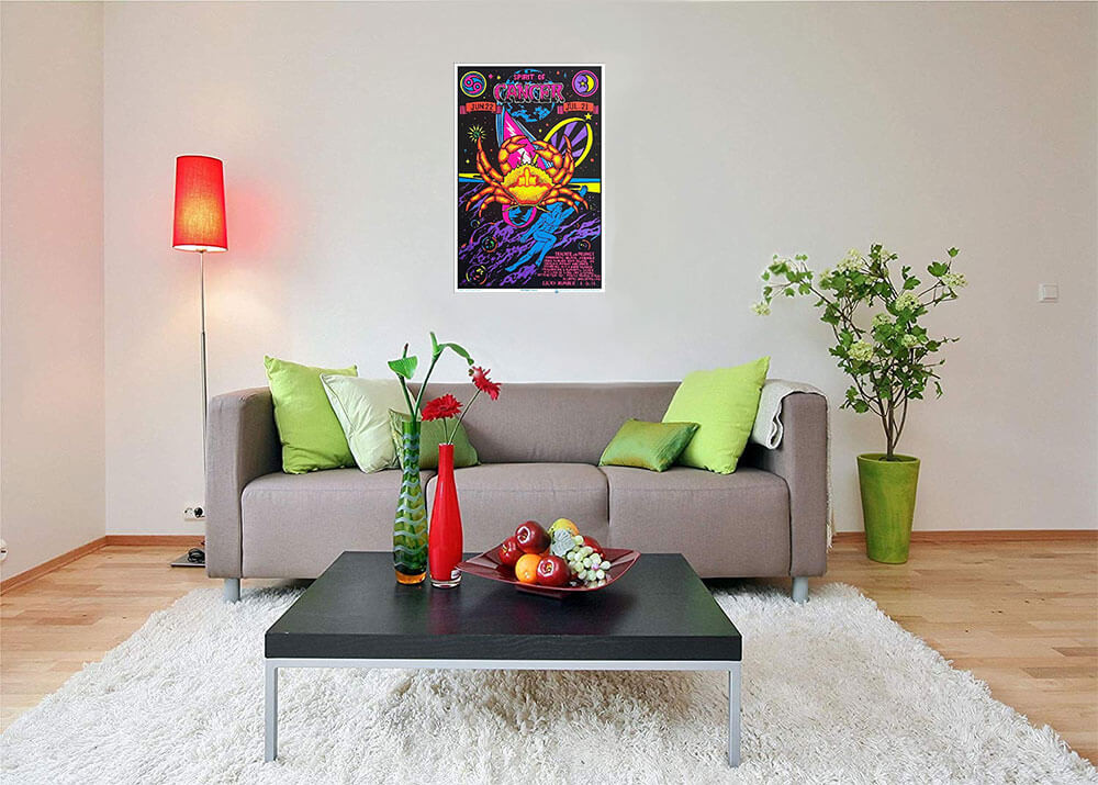 Cancer Zodiac Sign Blacklight Poster 23" x 35"