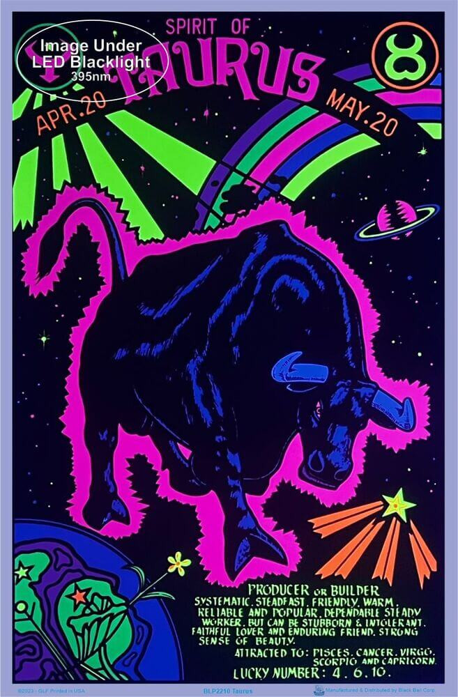 Andromeda Blacklight Poster – 23x35 Inch Flocked Psychedelic Glow-in-the-Dark Wall Art 5 thumbnail image
