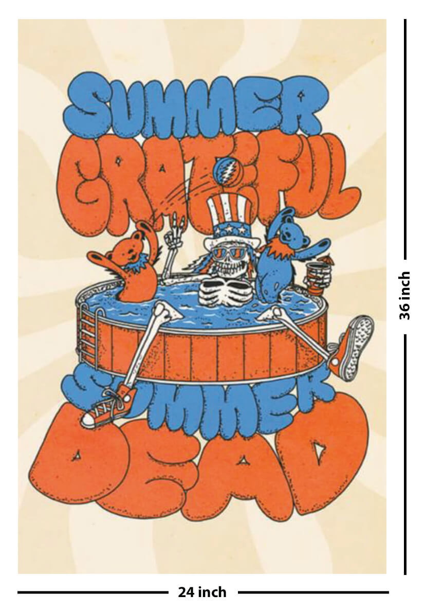 Grateful Dead Summer Dead Poster - 24