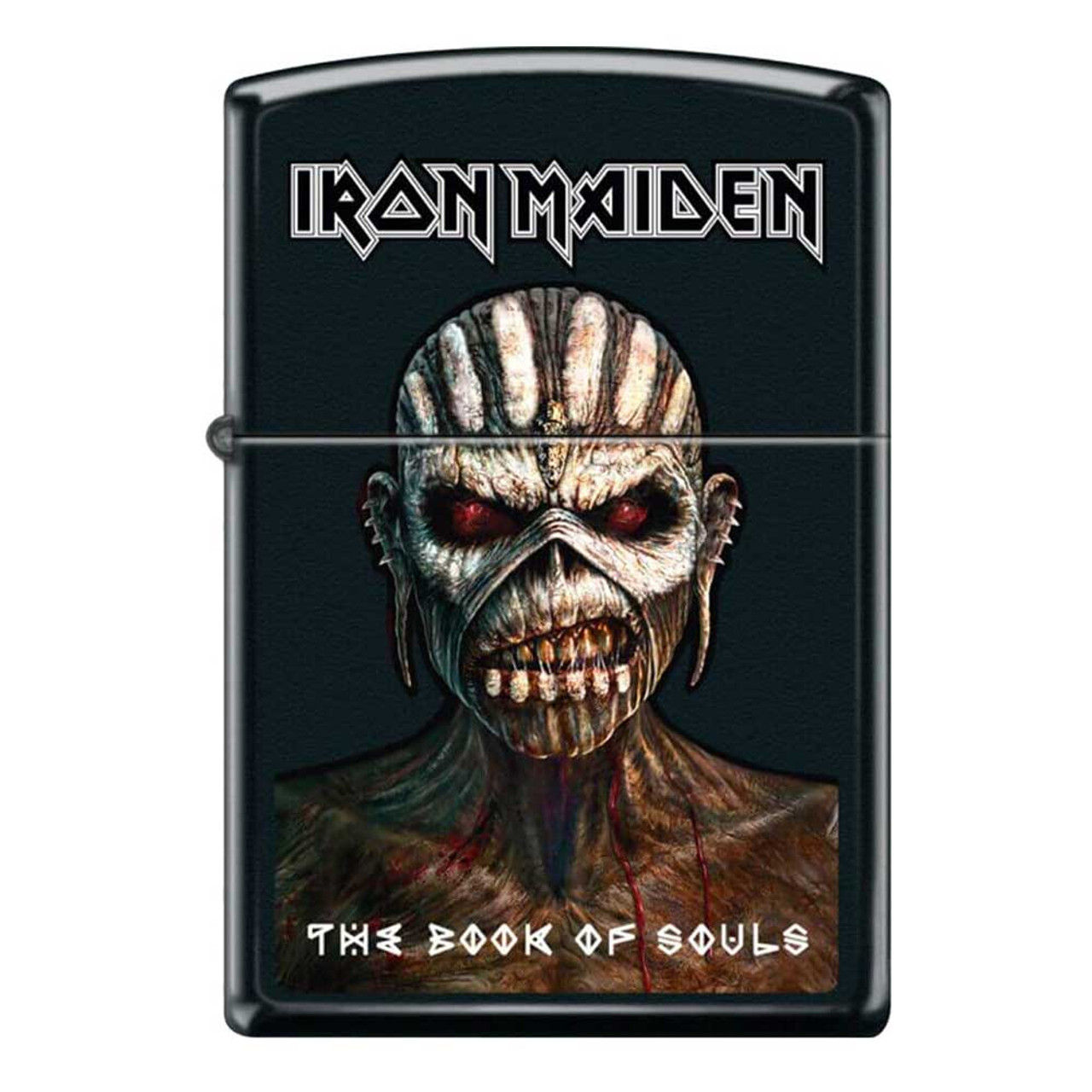 Iron Maiden Book of Souls Black Matte Zippo Lighter - Blacklight.com