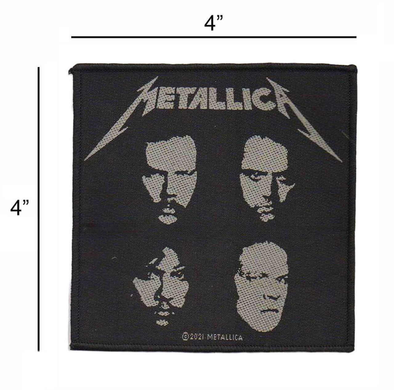 Metallica - Black Album Printed Patch 4 x 4