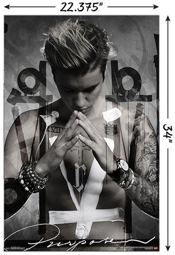 Justin Bieber - Purpose Poster - 22.375