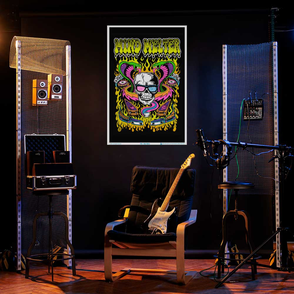 Mind Melter by Dirty Donny Blacklight Poster 23