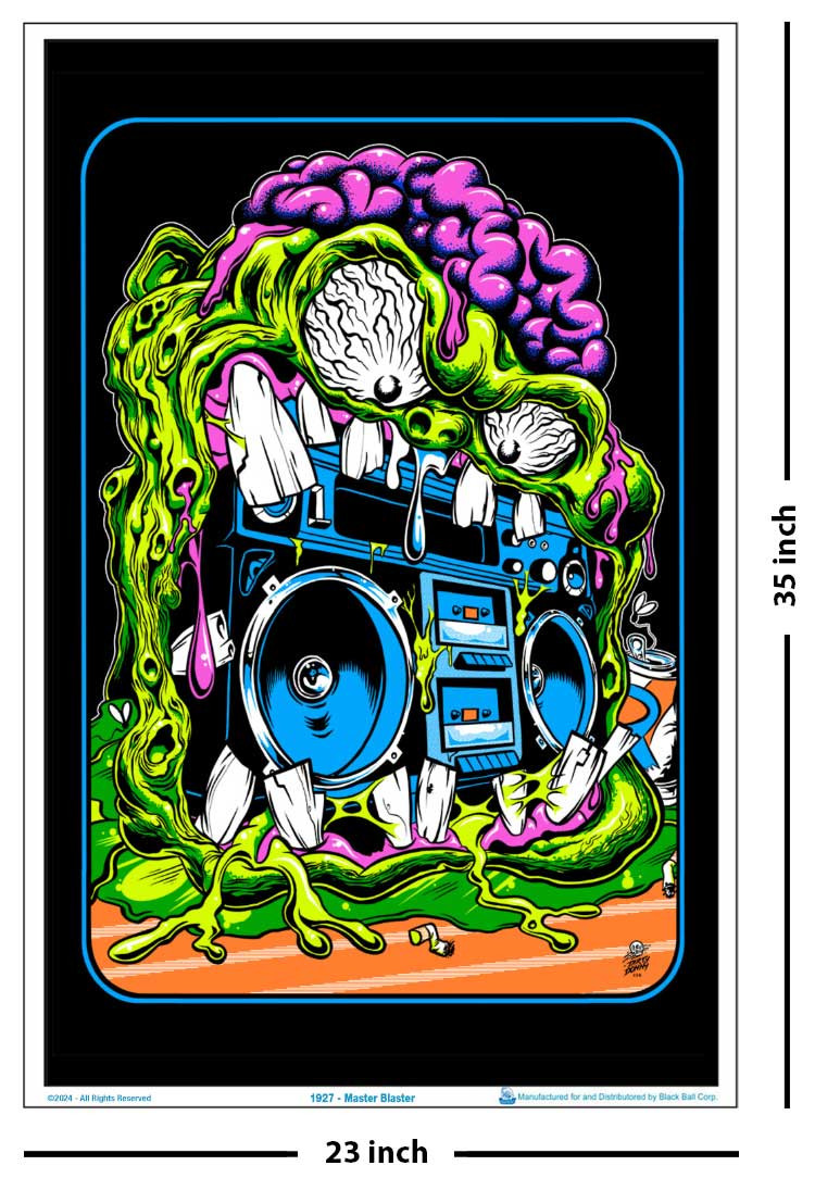 Master Blaster by Dirty Donny Blacklight Poster 23