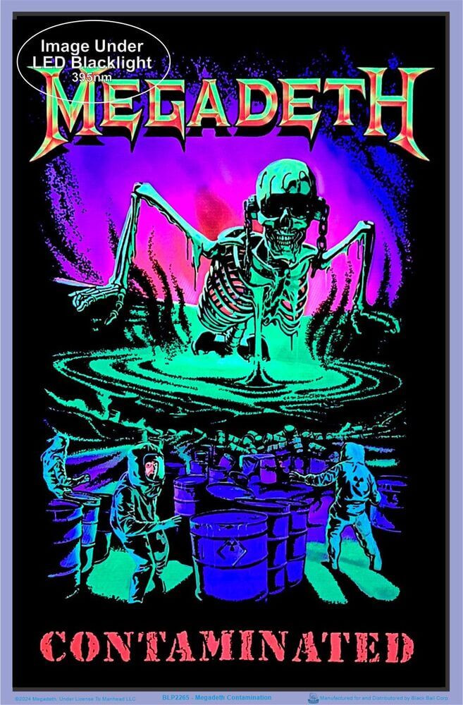 Megadeth - Contamination Blacklight Poster 23