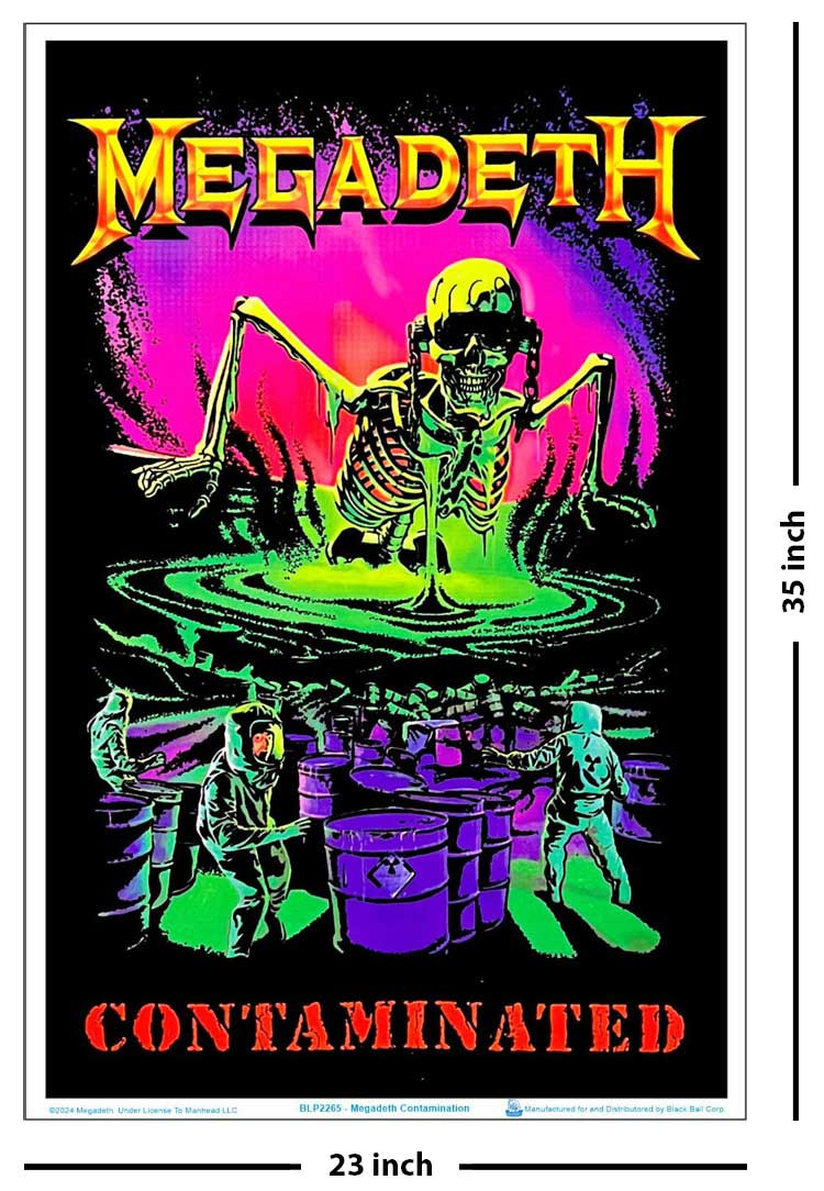Megadeth - Contamination Blacklight Poster 23