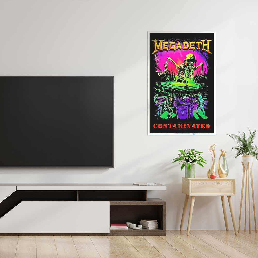 Megadeth - Contamination Blacklight Poster 23