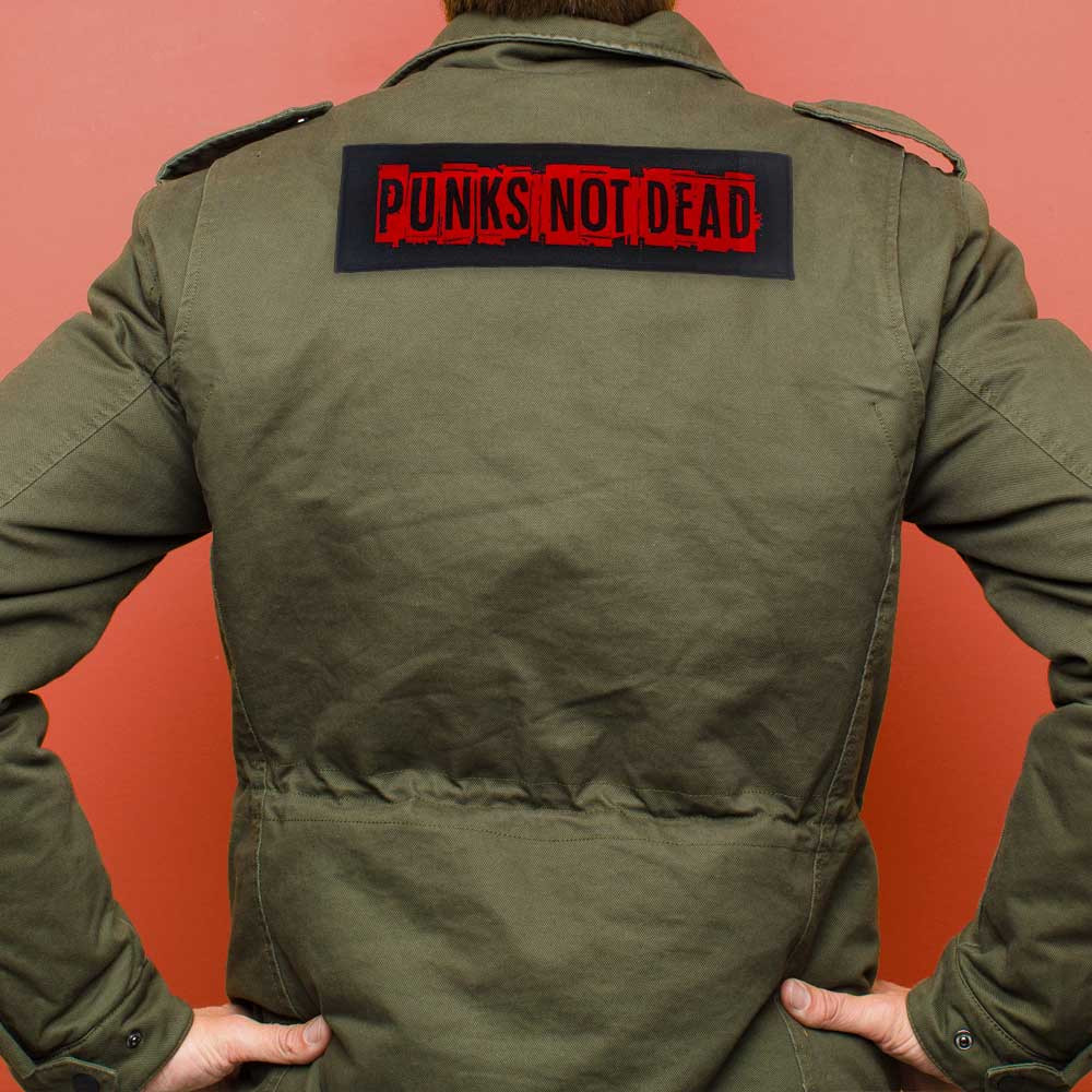 Punks Not Dead - Woven Patch - Super Strip - 8