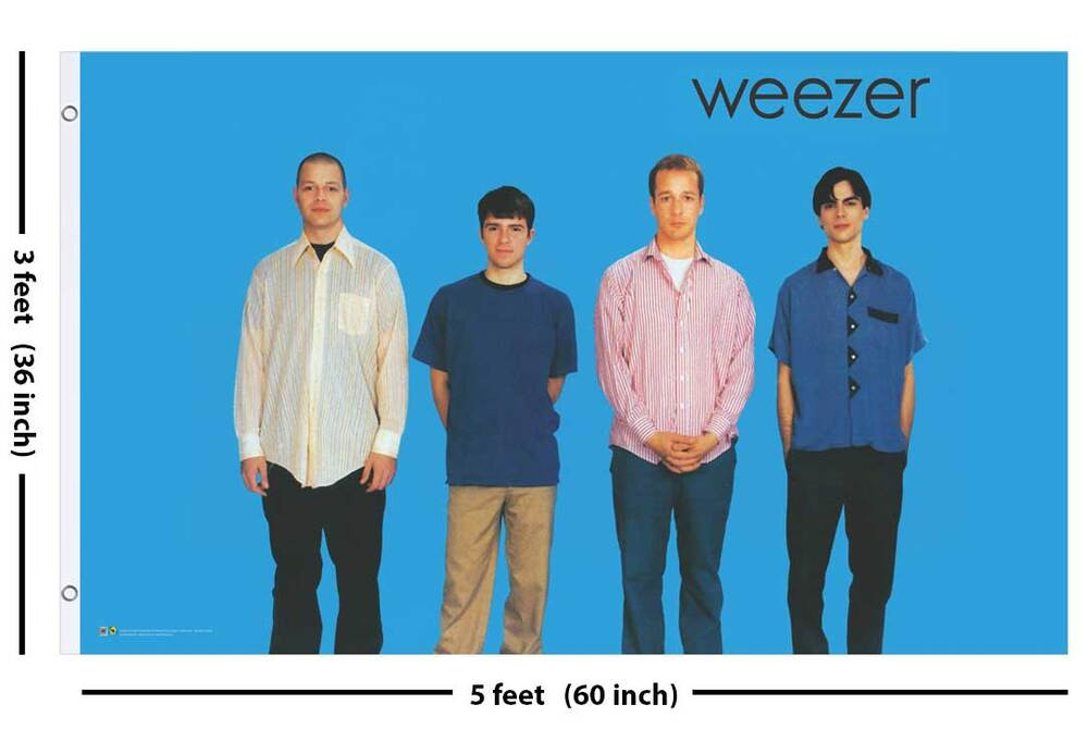 Weezer Blue Fly Flag 3' x 5'