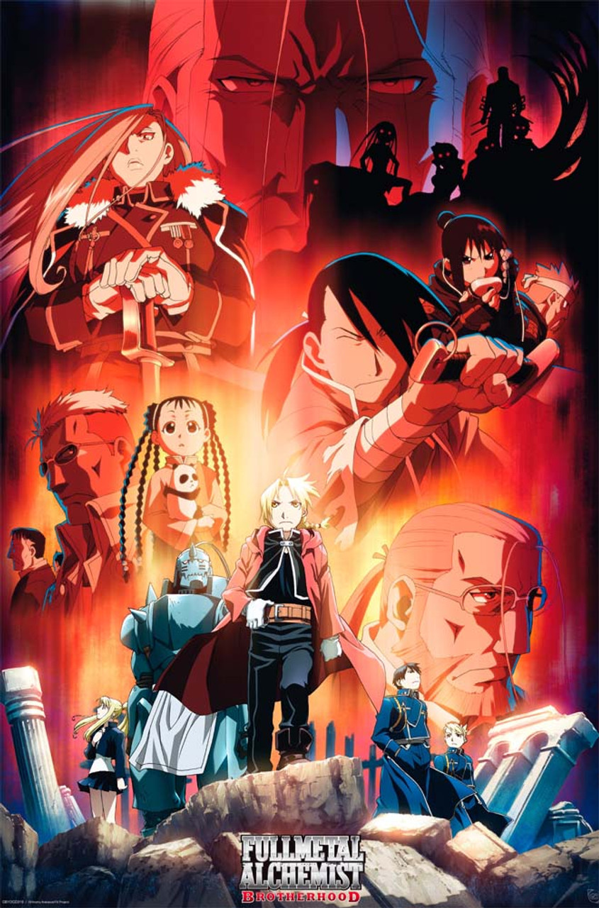 Fullmetal Alchemist Brotherhood Key Art Anime Poster 24