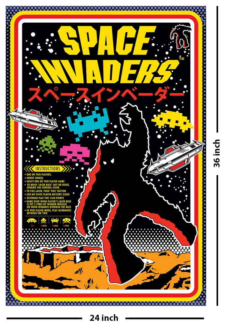 Space Invaders Video Game Poster - 24