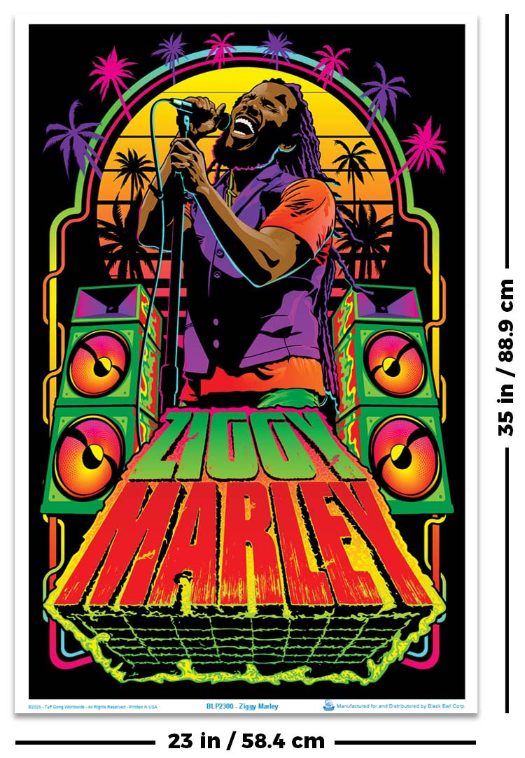 Ziggy Marley Blacklight Poster 23