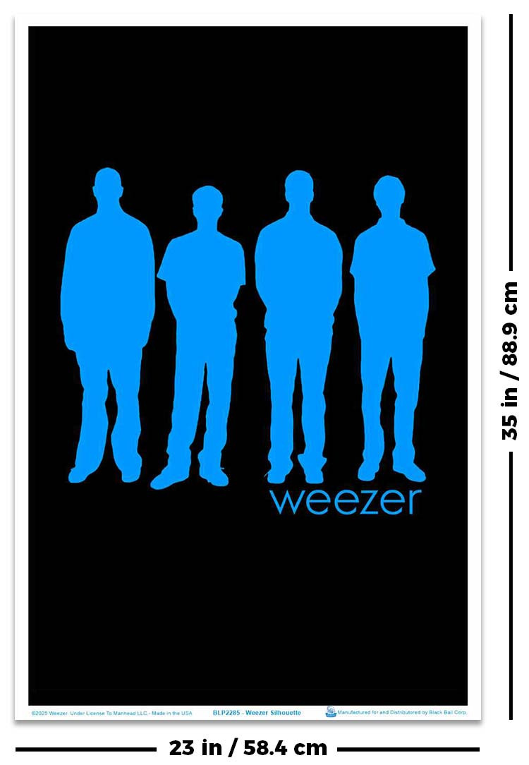 Weezer Silhouette Blacklight Poster 23