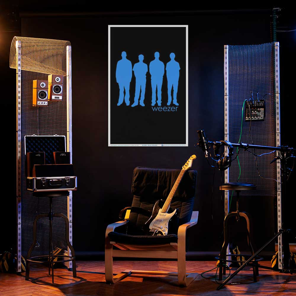 Weezer Silhouette Blacklight Poster 23