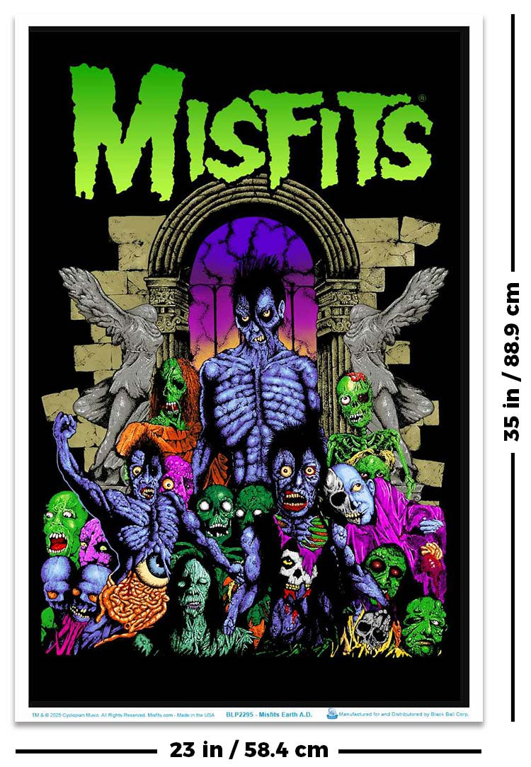 Misfits Earth A.D. Blacklight Poster 23