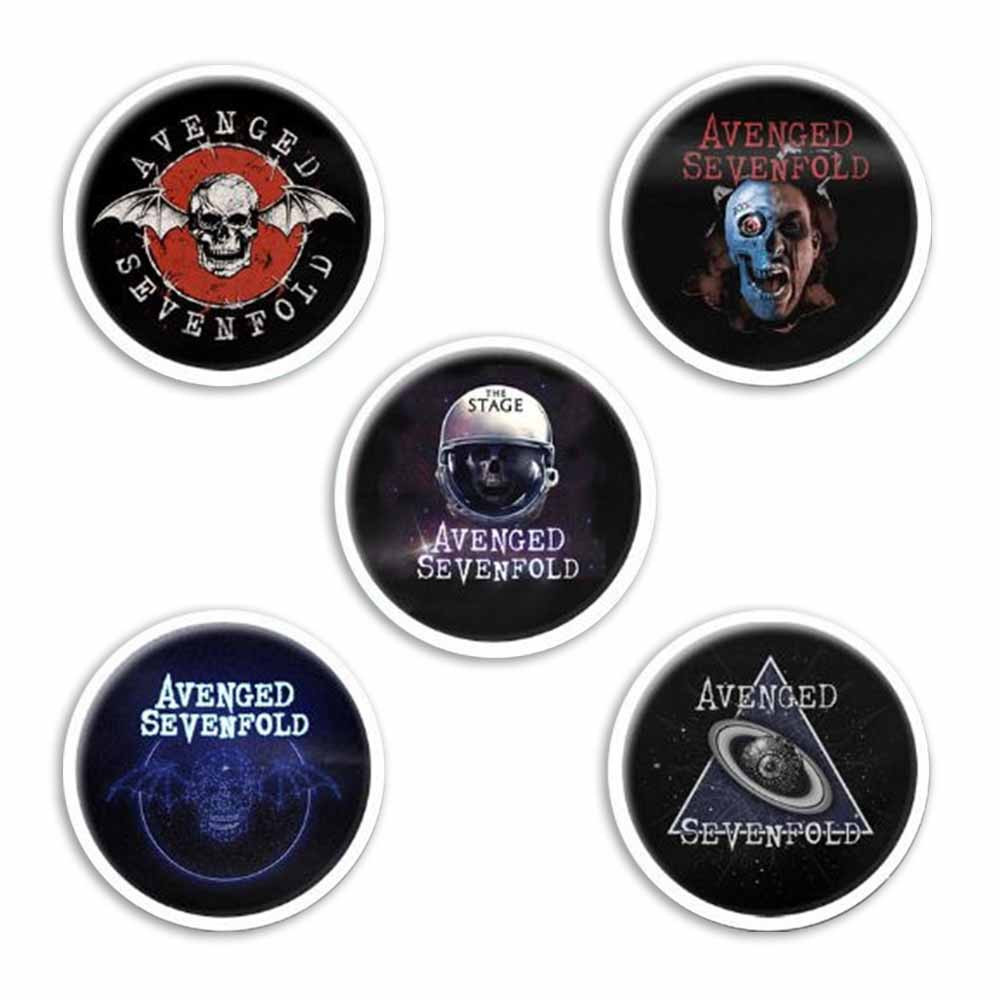 Avenged Sevenfold Button Badge Set (Set of 5)