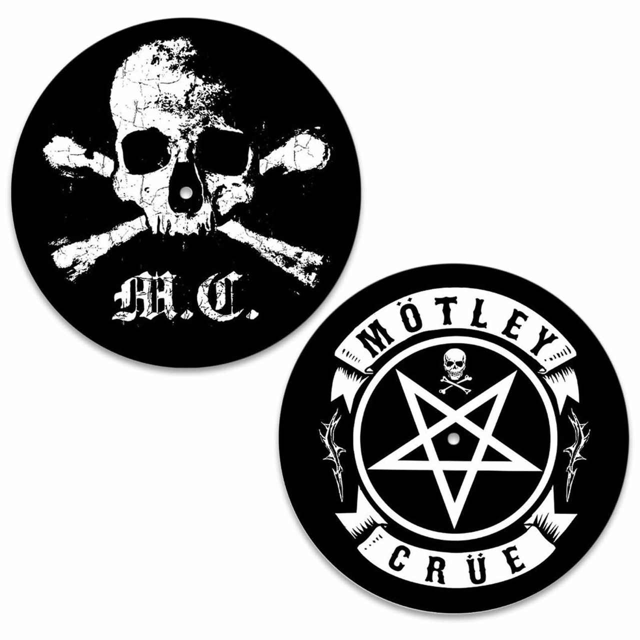 Motley Crue - Skull & Pentagram Slipmat (2pc set) - 12