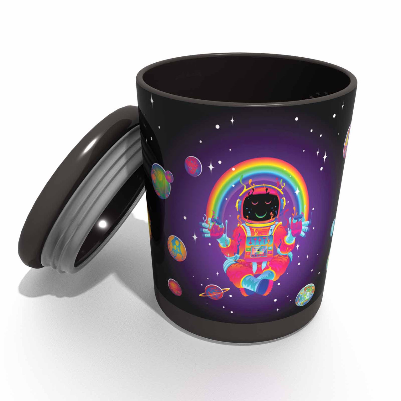 Astronaut Buzz Mug Trifecta 3pc Set - 16oz Coffee Mug, 6oz Stash Jar, &  Ashtray - Blacklight.com