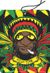 Road Rage Air Freshener - Vanilla Scent - Rasta Man High Time