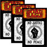 Road Rage Air Freshener - Vanilla Scent - No Justice No Peace Black Fist - 3 Pack
