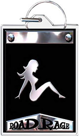 Truck Flap Girl Keychain