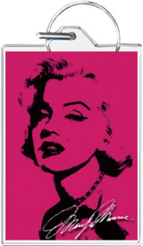 Marilyn Monroe Pink Keychain