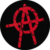 Square Anarchy - Sticker - 2 11/16" Round