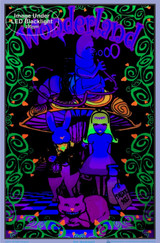 Image under black light of Wonderland II Blacklight Poster