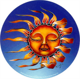 Sleeping Sun  - Mike Dubois Round Sticker - 2 1/2" Round