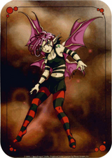 Neon Dragon - Punk Pixie  Fairy Sticker - 2 1/2" X 3 3/4"