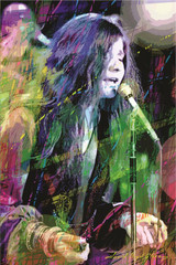 Janis Joplin By: David Lloyd Glover Poster 24in x 36in Image