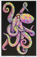 Product Image for Painted Octopus Black Light Poster