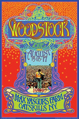 Woodstock Max Yasgurs Farm Concert Poster 24x36 Inch