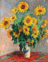 Sunflowers by Claude Monet - Art Print / Poster 11x14 inches