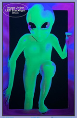 Image under black light of Alien Blacklight Poster