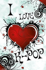 I Love K-POP Poster - 22.375"' x 34"' Image