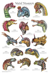 Weird Dinosaurs Educational Poster 24x36