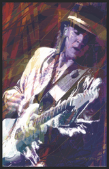 Stevie Ray Vaughan Guitar Master By David Lloyd Glover Mini Poster- 11" x 17"