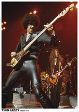 Thin Lizzy Poster - Phil Lynnott London 1977 (23.5"x33")
