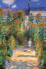 The Artist's Garden at Vetheuil by Claude Monet Mini Poster 12" x 18"