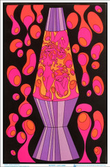 Groovy Lamp Ladies by Audrey Herbertson Blacklight Poster - Flocked - 23" x 35"