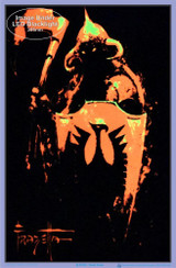 Death Dealer by Frank Frazetta Blacklight Poster - Flocked - 23" x 35"