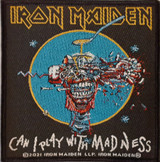 Iron Maiden - Can I Play With Madness - 4" x 4" Printed Woven Patch