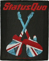 Status Quo - Guitars -  3.25" x 4" Printed Woven Patch
