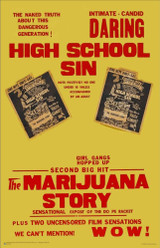 High School Sin - Vintage Movie Advertisement Mini Poster 11" x 17"