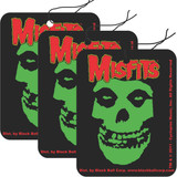 Misfits Green Fiend Skull Road Rage Air Freshener - Vanilla Scent - 3 Pack