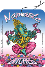 Namaste Bitches by Ali Chris Road Rage Air Freshener - Vanilla Scent
