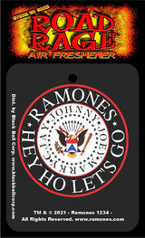 Ramones Eagle Logo Road Rage Air Freshener - Vanilla Scent